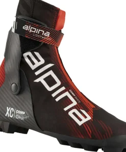 Alpina Unisex Comp Skate Black/Red Hot