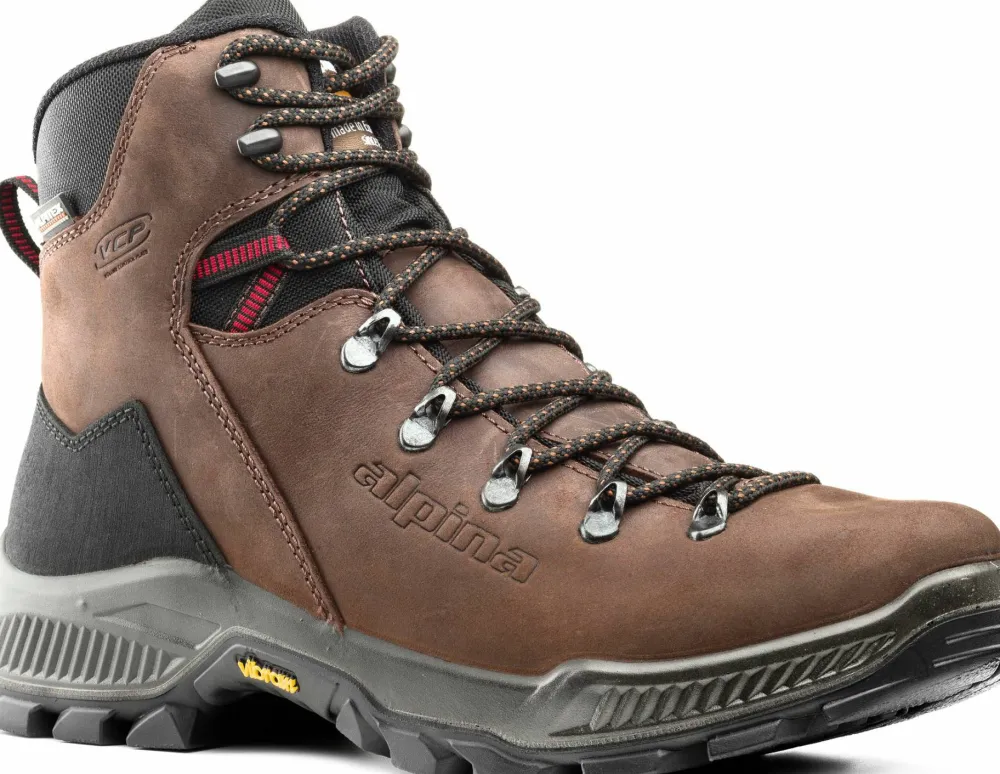 Alpina Unisex Prima Mid Brown Clearance