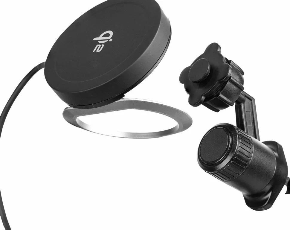 Aqiila Qi2 Wireless Charger With Carmount Black