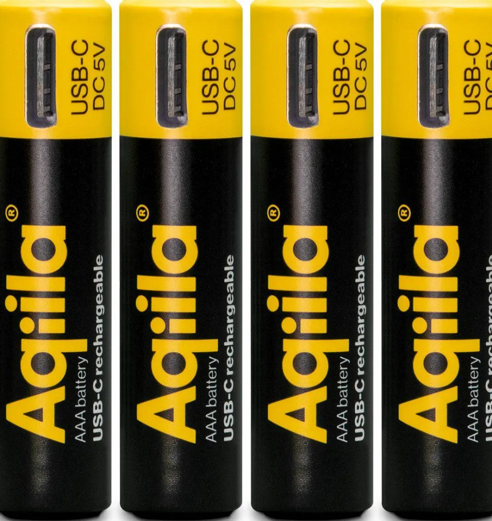 USB-C Rechargeable AAA Battery (1,5 V / 600 mAh) 4-pack Elektronik