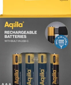 USB-C Rechargeable AAA Battery (1,5 V / 600 mAh) 4-pack Elektronik