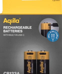 Sale USB-C Rechargeable CR123A Battery (3V / 750mAh) 2-pack Elektronik