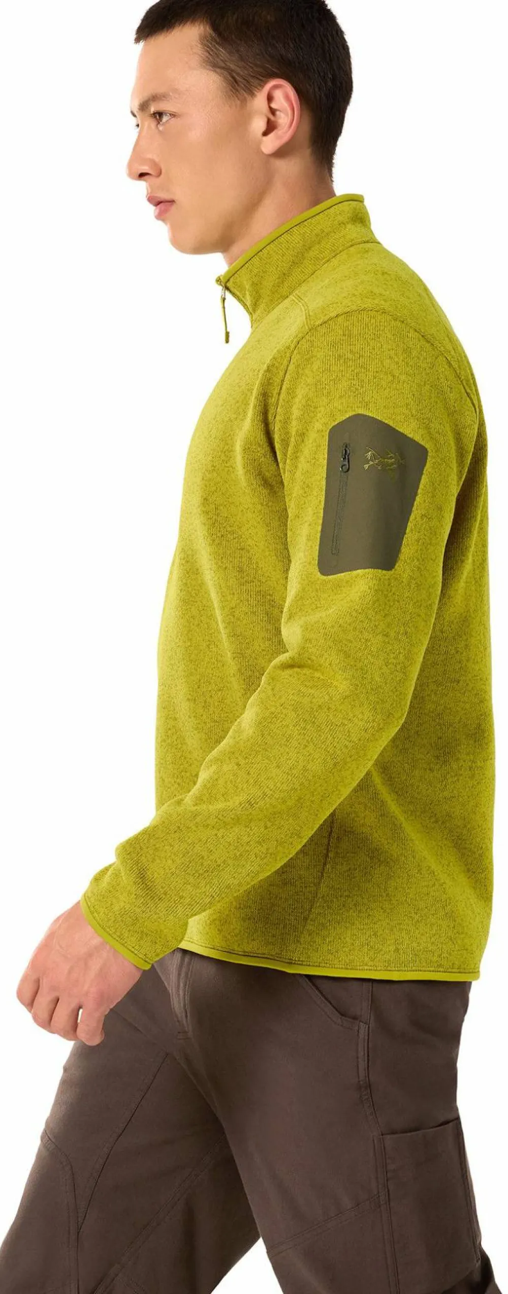Arc'teryx Men's Covert 1/2 Zip Olive Moss Heather Discount