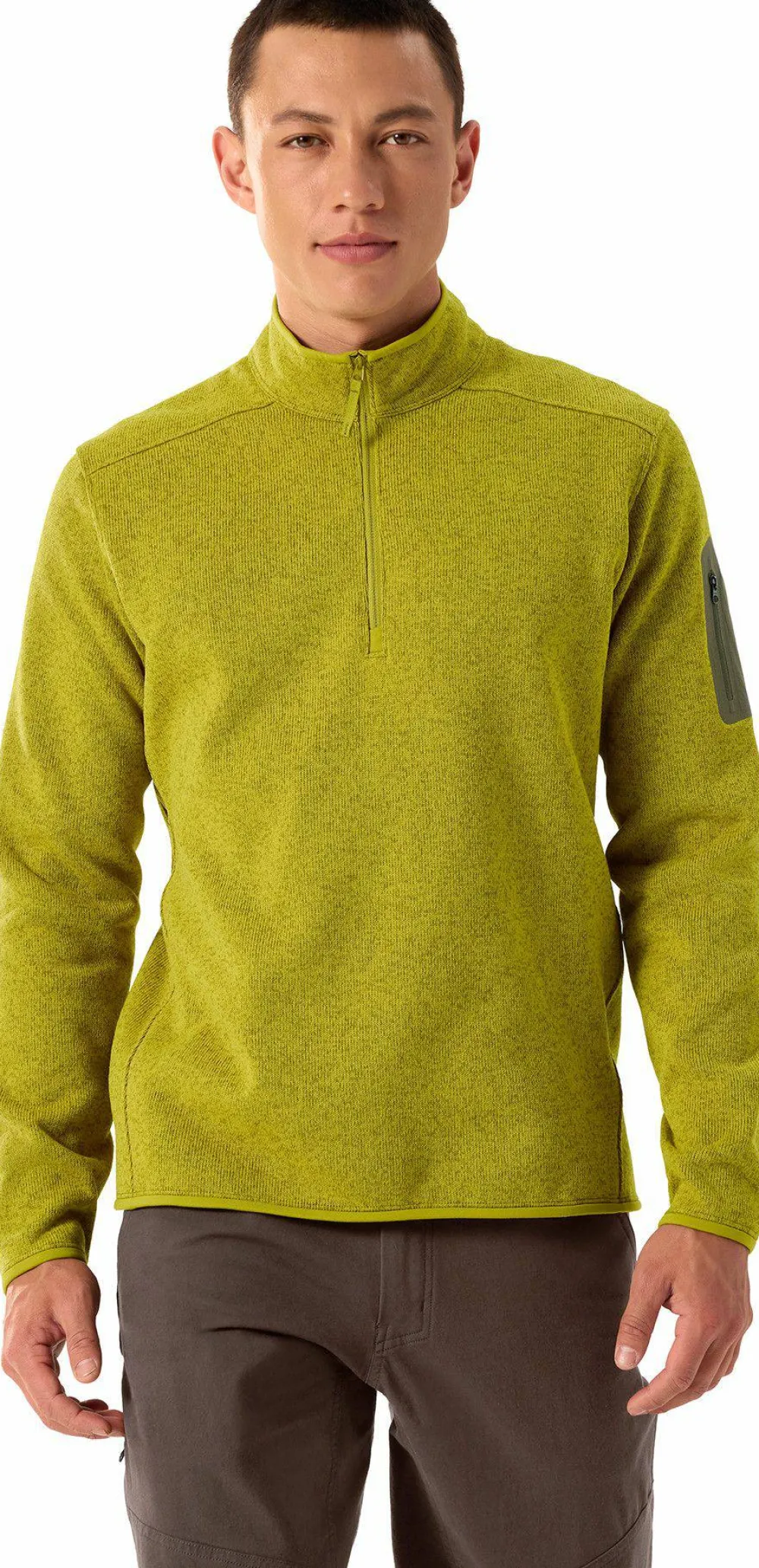 Arc'teryx Men's Covert 1/2 Zip Olive Moss Heather Discount
