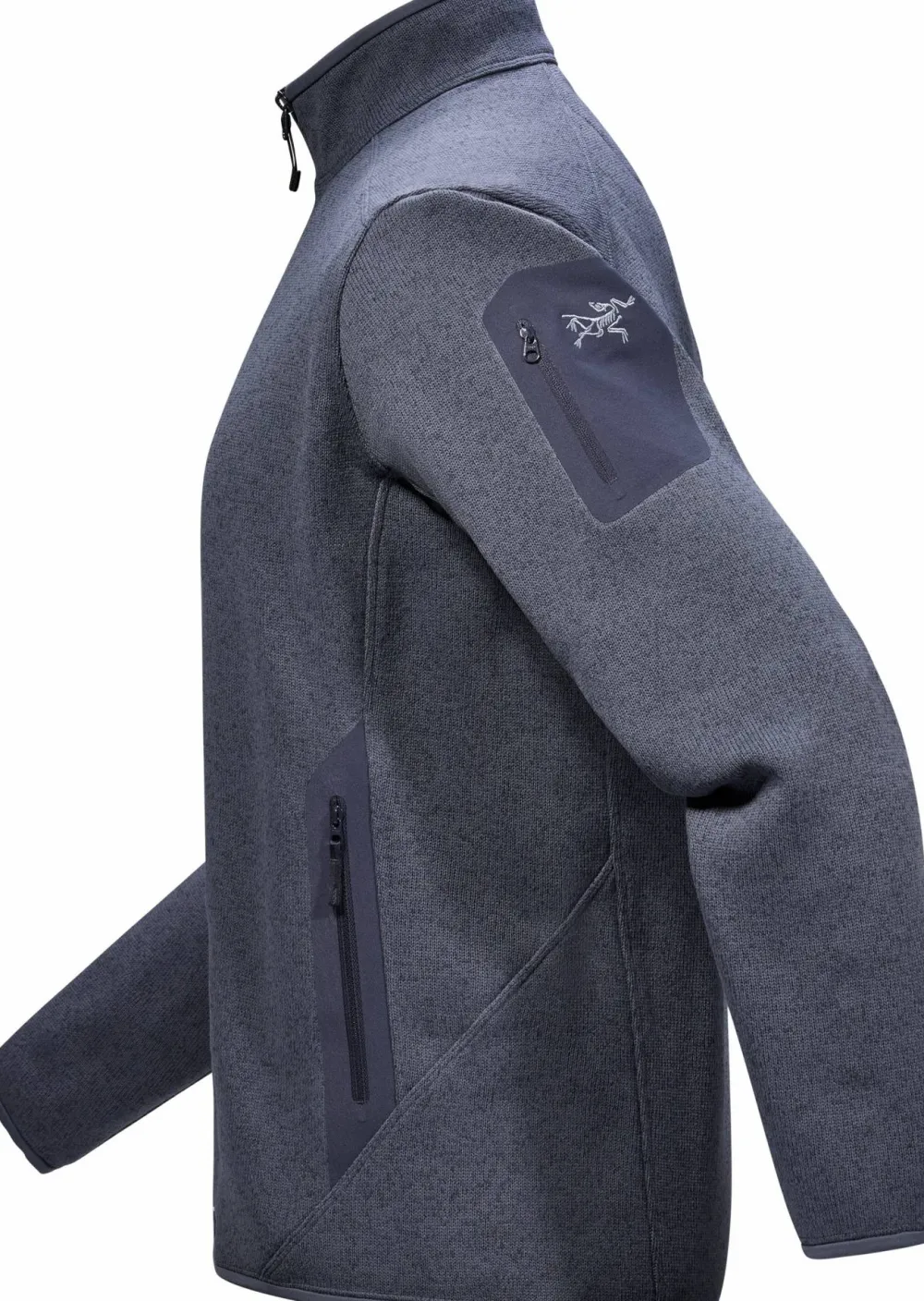 Hot Men's Covert Cardigan Dark Stratus Heather/Balck Sapphire Herrtröjor & Skjortor