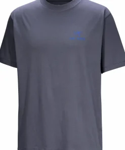 Arc'teryx Men's Kragg SL Cotton Bird Word Shortsleeve Dark Stratus/Fluidity Dk Stratus / Fluidity Best
