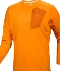 Arc'teryx Men's Rho Lt Crew Neck Blaze Hot