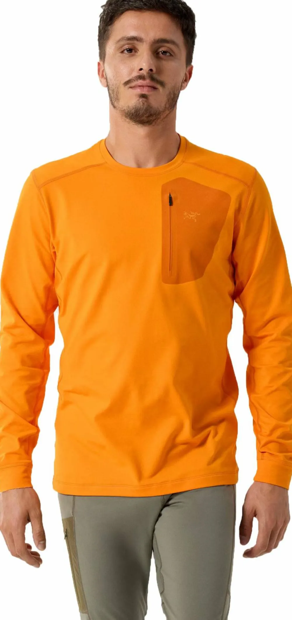 Arc'teryx Men's Rho Lt Crew Neck Blaze Hot