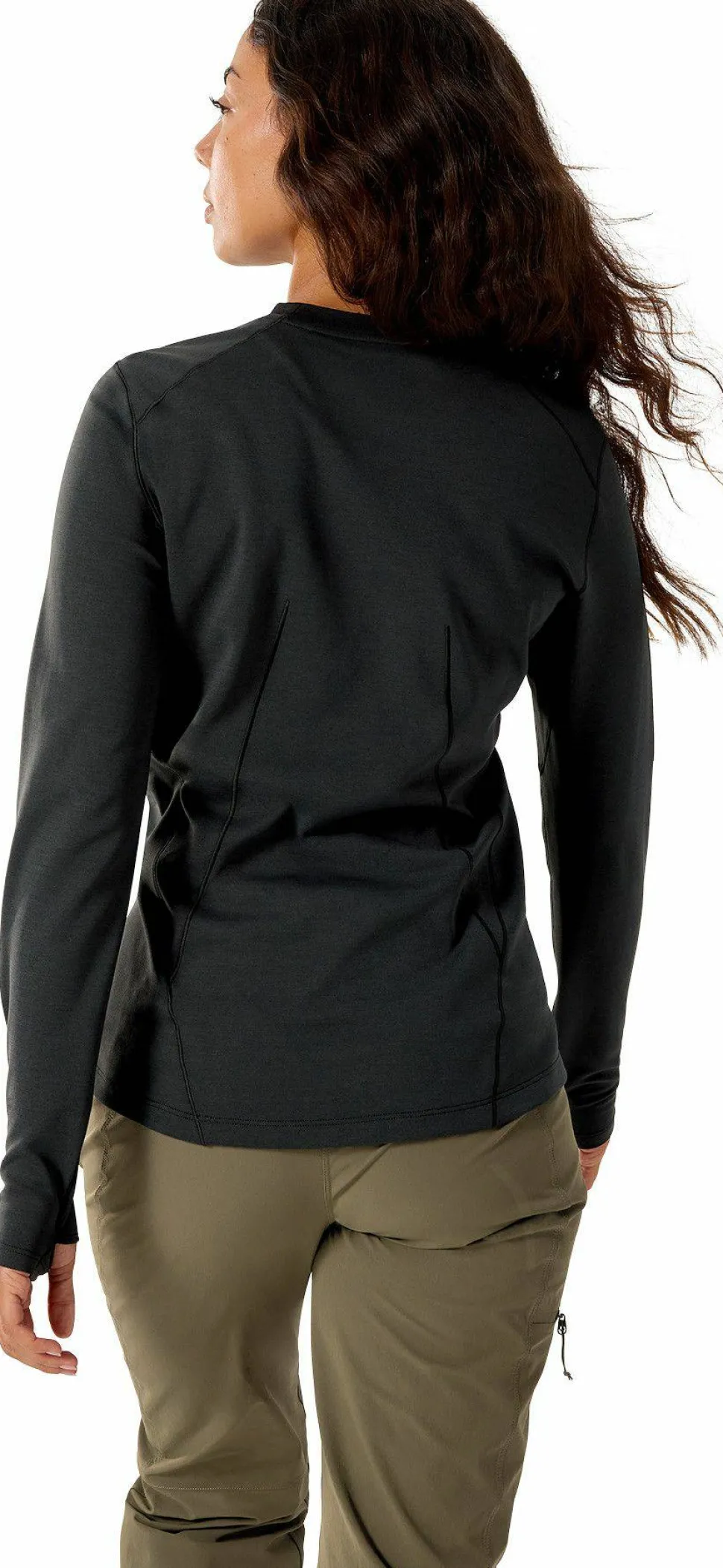 Arc'teryx Women's Taema Thermal Crew Longsleeve Black Heather