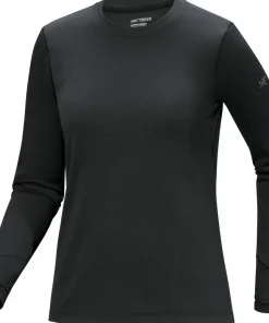 Arc'teryx Women's Taema Thermal Crew Longsleeve Black Heather
