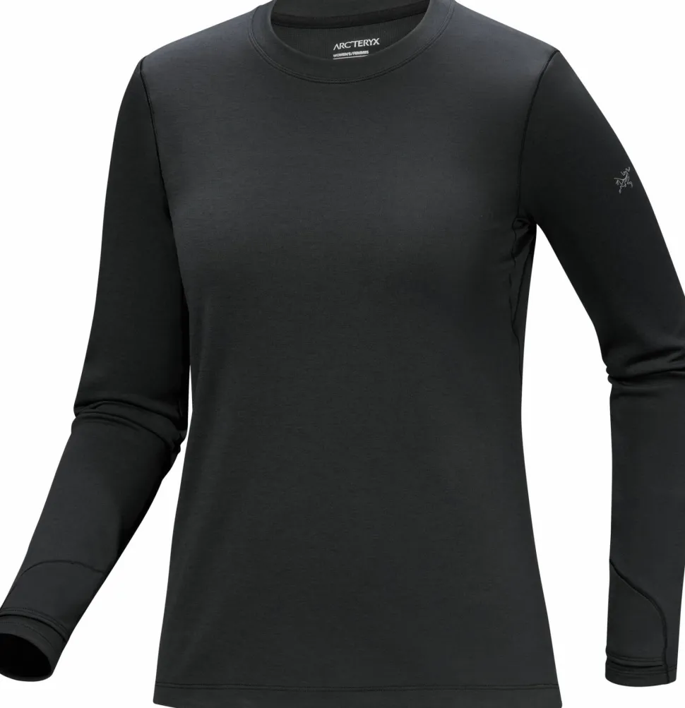 Arc'teryx Women's Taema Thermal Crew Longsleeve Black Heather