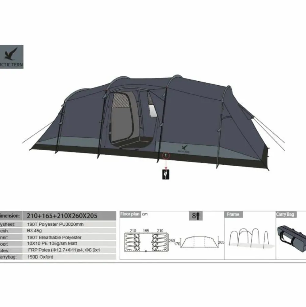 Sale Family Camp 8p Ensign Blue Camping