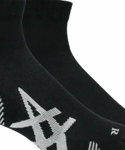 Asics 2 Pack Cushioned Run Quarter Sock Performance Black/Performance Black Sale