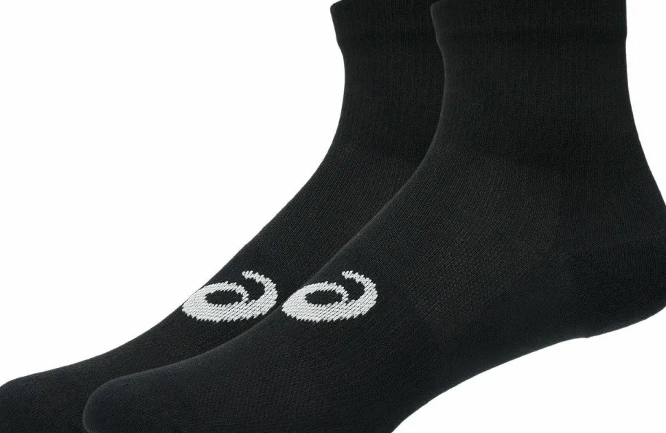 Asics 3 Pack Quarter Sock Performance Black