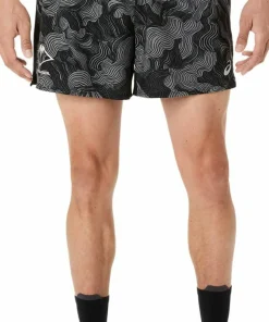 Asics Men's Fujitrail All Over Print 5in Shorts Performance Black/Carbon/Cream Online