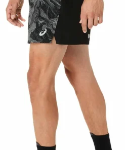 Asics Men's Fujitrail All Over Print 5in Shorts Performance Black/Carbon/Cream Online