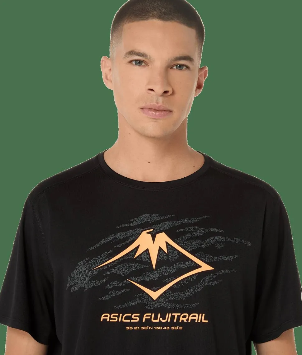 Asics Men's Fujitrail Logo Short Sleeve Top Performance Black
