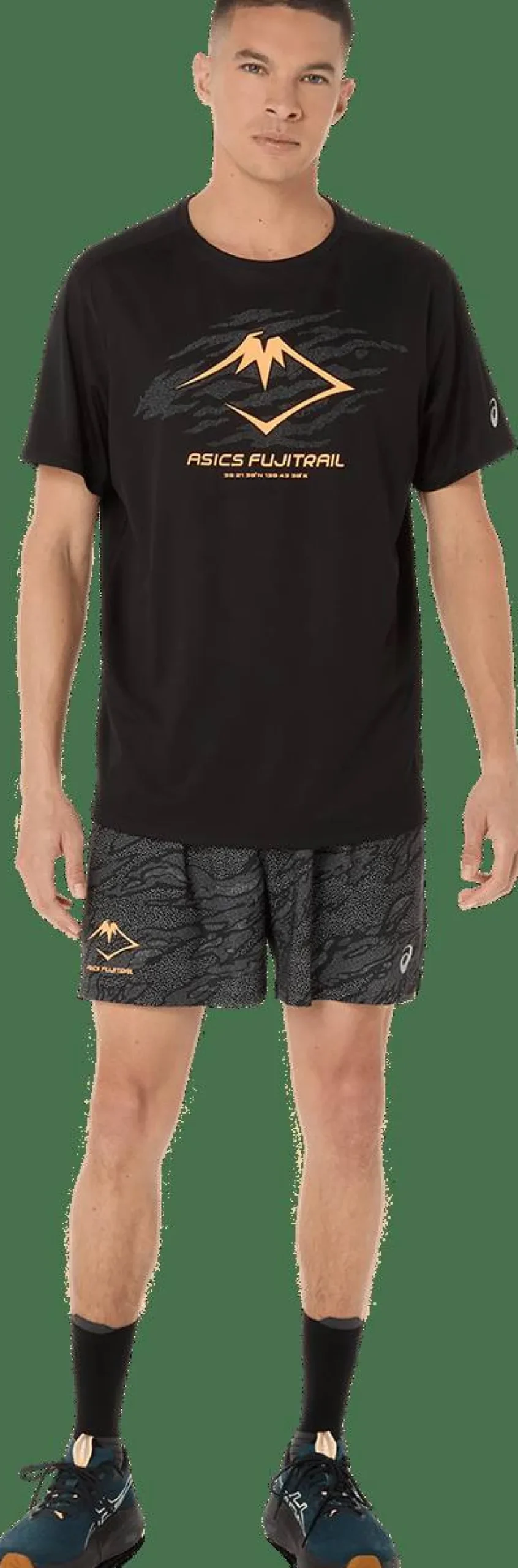 Asics Men's Fujitrail Logo Short Sleeve Top Performance Black