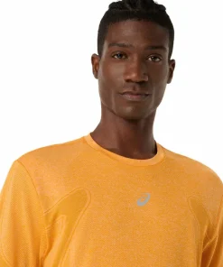 Asics Men's Road Seamless Long Sleeve Top Yamabuki