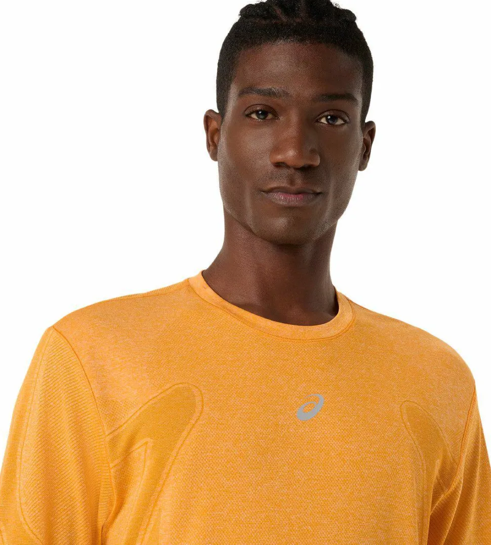 Asics Men's Road Seamless Long Sleeve Top Yamabuki