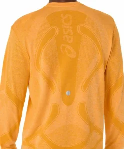 Asics Men's Road Seamless Long Sleeve Top Yamabuki