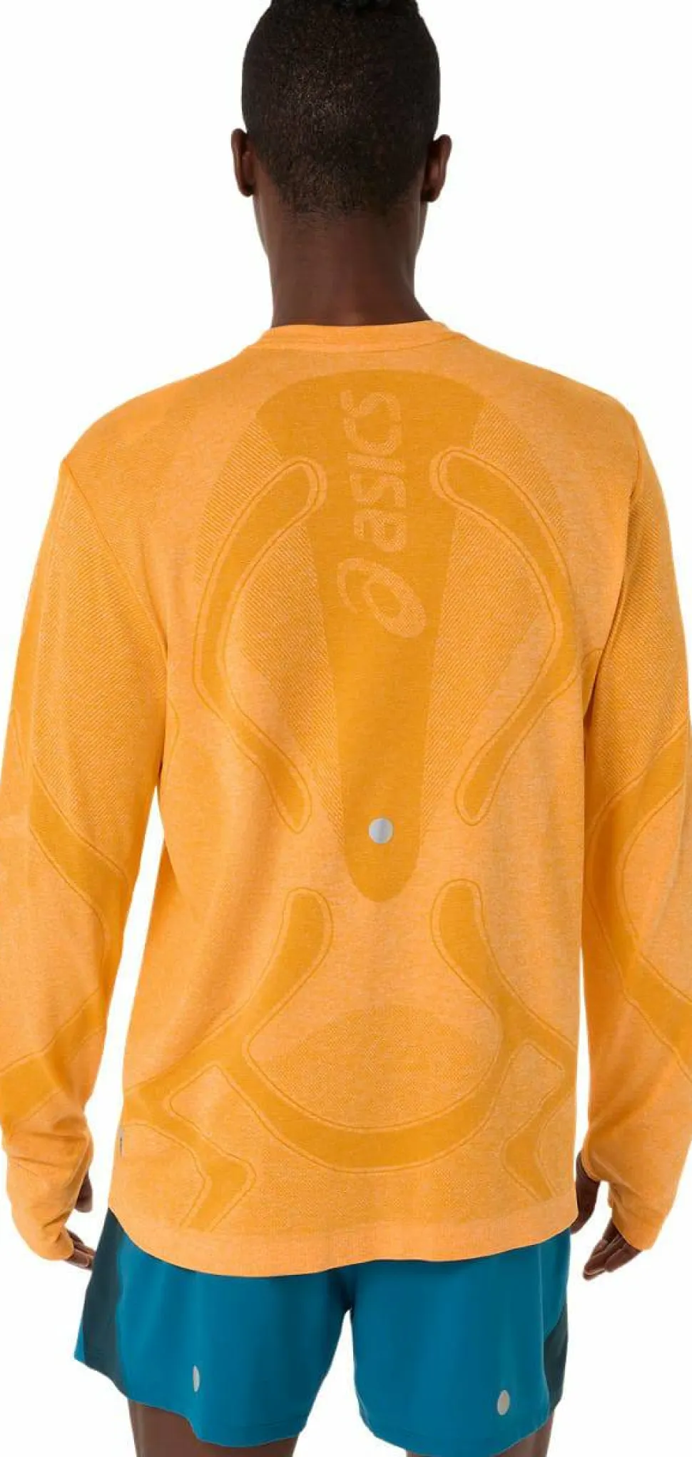 Asics Men's Road Seamless Long Sleeve Top Yamabuki