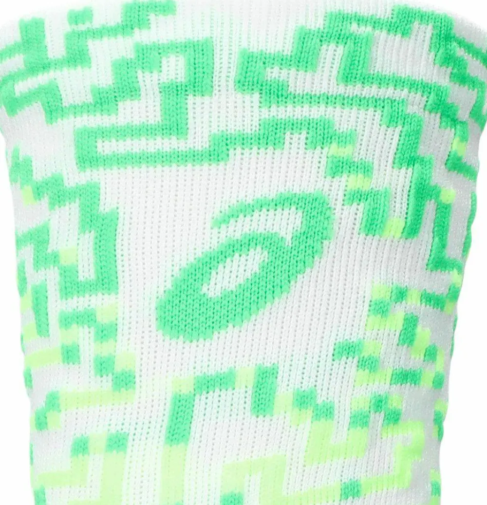 Asics Performance Run Sock Crew Brilliant White/Illum. Green/Vital Green Discount