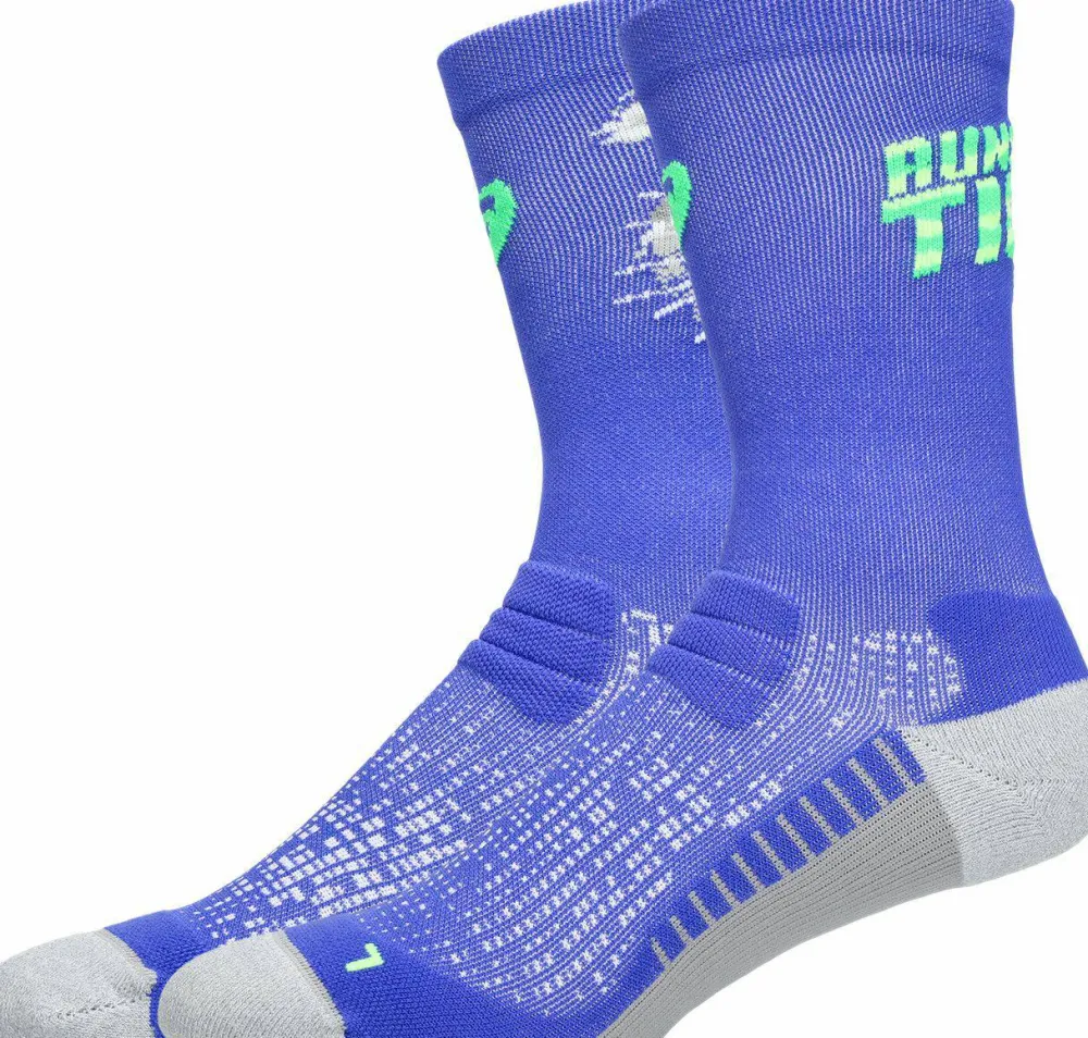 Asics Performance Run Sock Crew Cobalt Burst/Vital Green Outlet