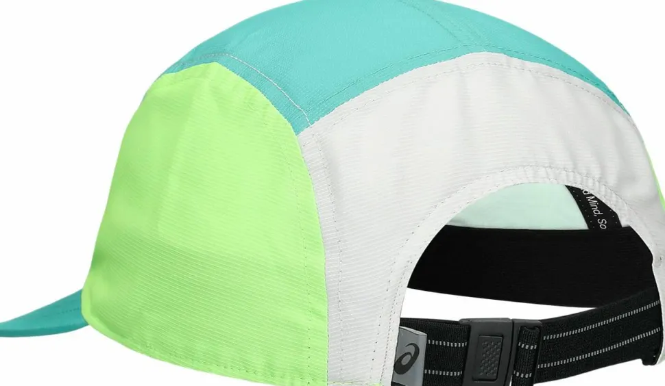 Asics Performance Running 5 Panel Cap Aurora Green/Cream