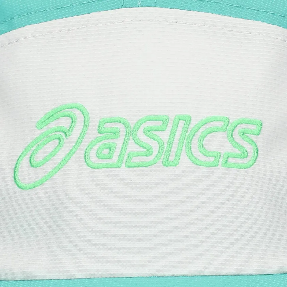 Asics Performance Running 5 Panel Cap Aurora Green/Cream