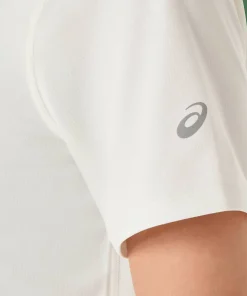 Asics Women's Fujitrail Logo Short Sleeve Top Cream Clearance