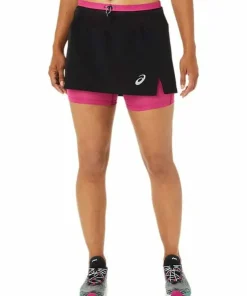 Asics Women's Fujitrail Skort Performance Black/Fuchsia Red