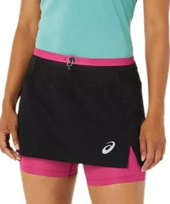 Asics Women's Fujitrail Skort Performance Black/Fuchsia Red