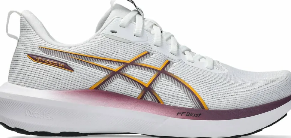 Asics Women's GT-1000 14 White/Yamabuki