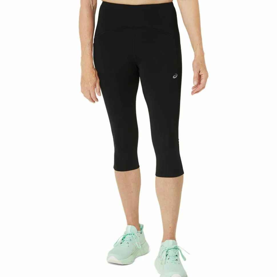 Asics Women's Road High Waist Capri Tight Performance Black