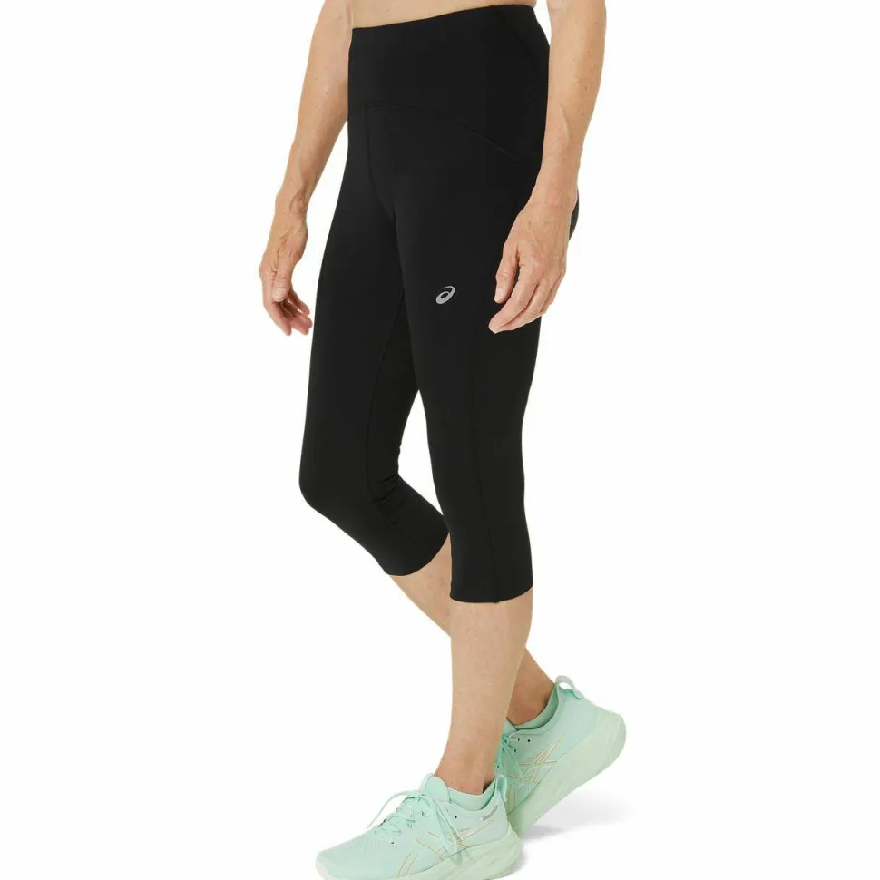 Asics Women's Road High Waist Capri Tight Performance Black
