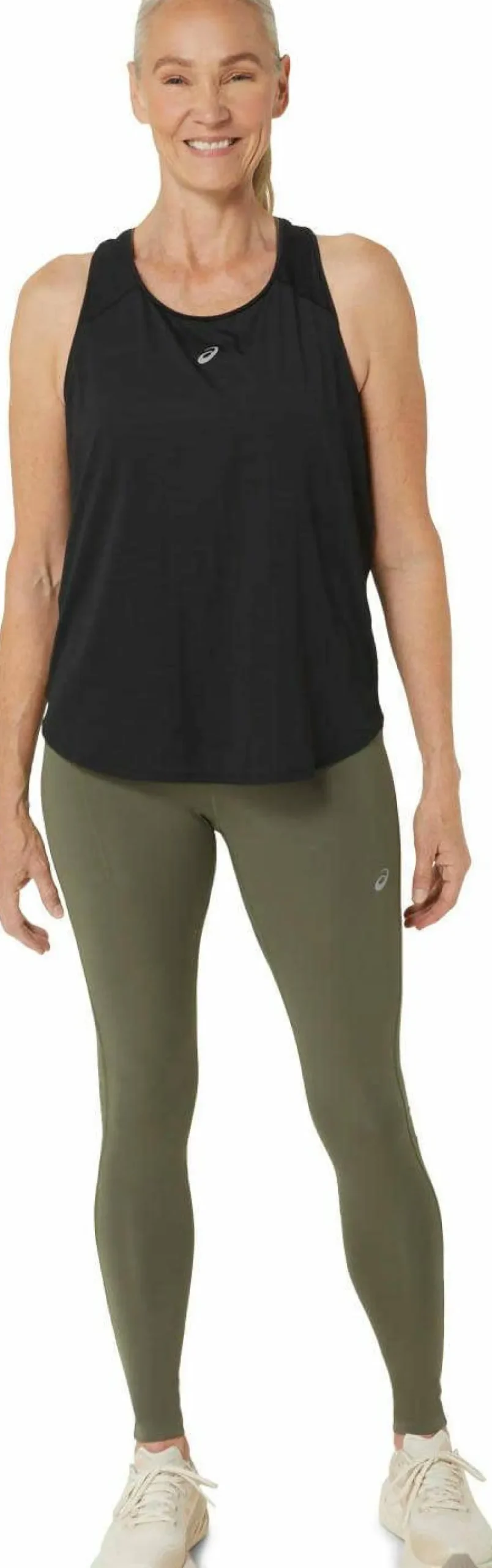 Asics Women's Road High Waist Tight Mantle Green