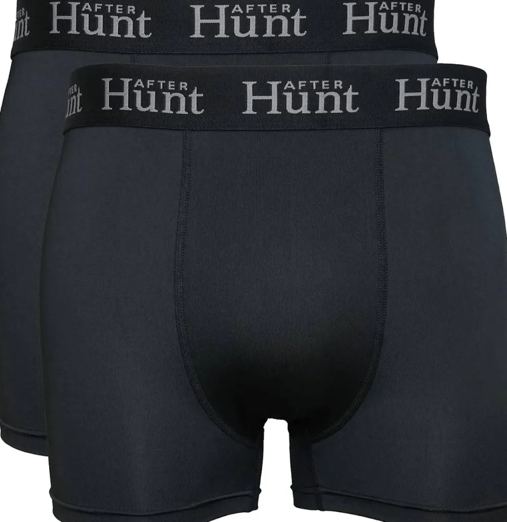 Avignon Men's AFTER Hunt Boxer 2-pack Basic Black Hot