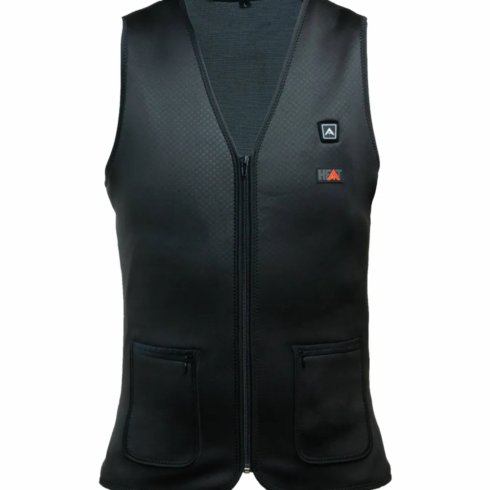 Avignon Unisex HEAT SecondSkin - Thin Heated Vest Basic Black Best