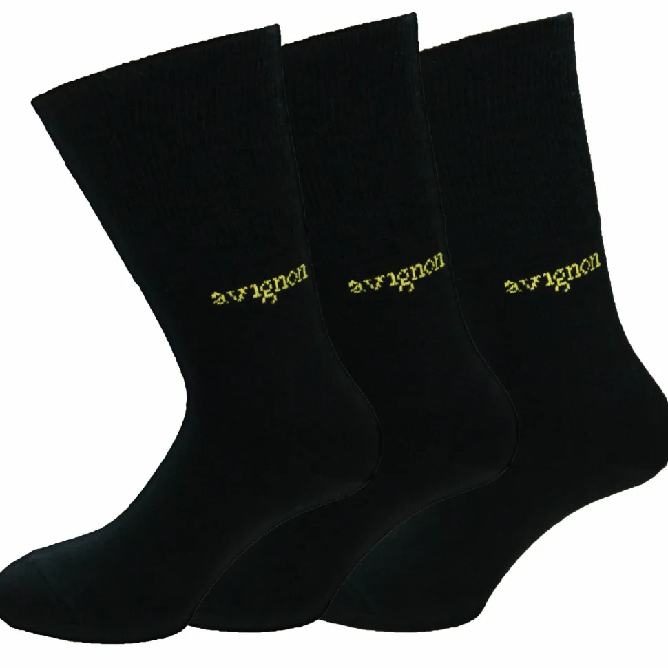 Avignon Unisex Liner Wool 3-Pack Basic Black