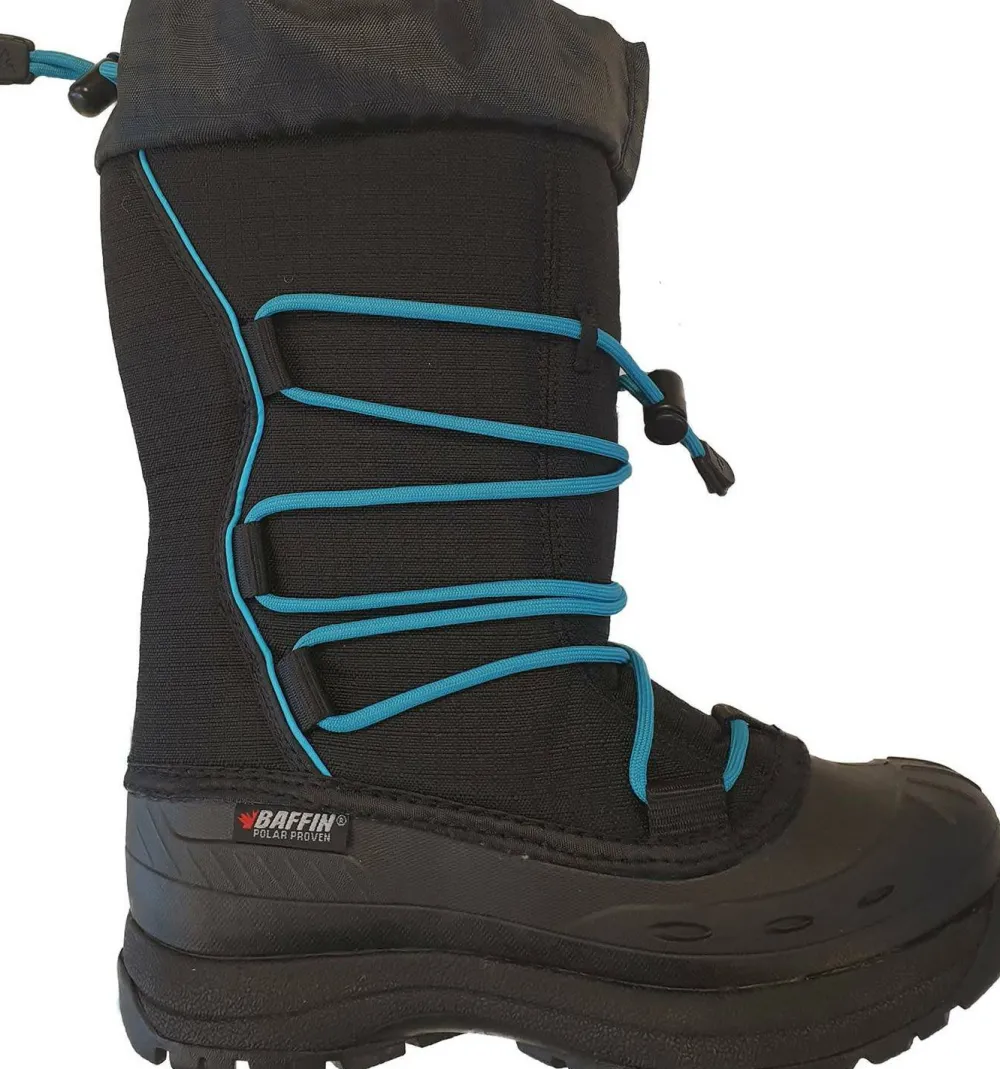 Outlet Women's Snogoose Black/Blue Vinterskor Dam