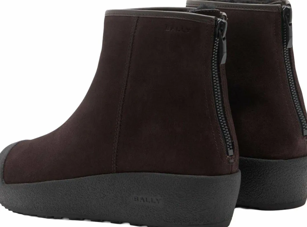 Bally Guard Iii M Calf Suede Ebano
