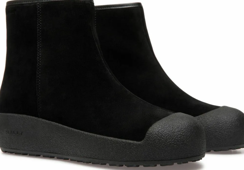 Bally Men's Guard Iii M Suede Calf Black Sale