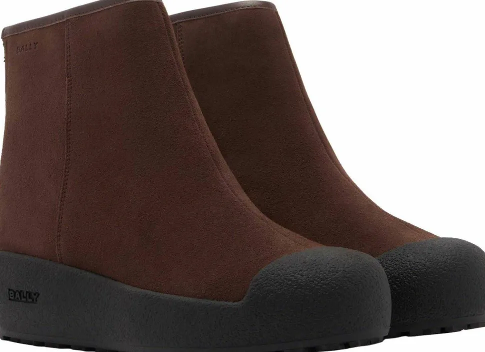 Bally Women's Guard III L Calf Suede Ebano