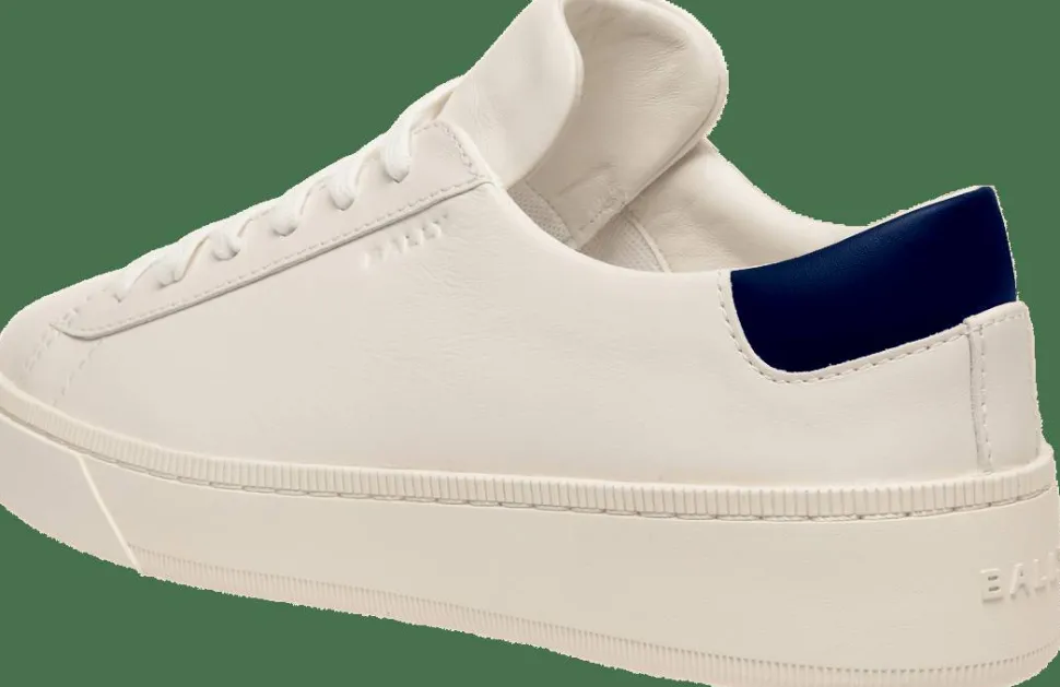 Bally Women's Ryvery White/Moroccan Blue