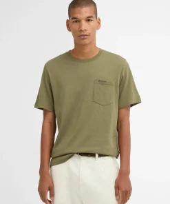 Barbour Men's Langdon Pkt Grey Olive New