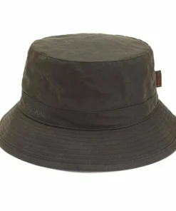 Barbour Unisex Wax Sports Hat Dark Olive