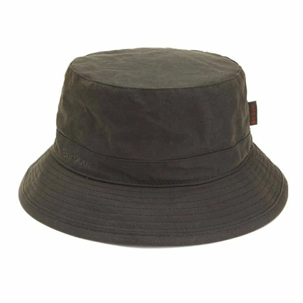 Barbour Unisex Wax Sports Hat Dark Olive