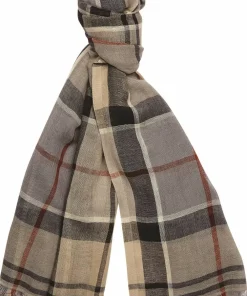 Barbour Women's Welton Tartan Scarf Stone Dress Tartan Best