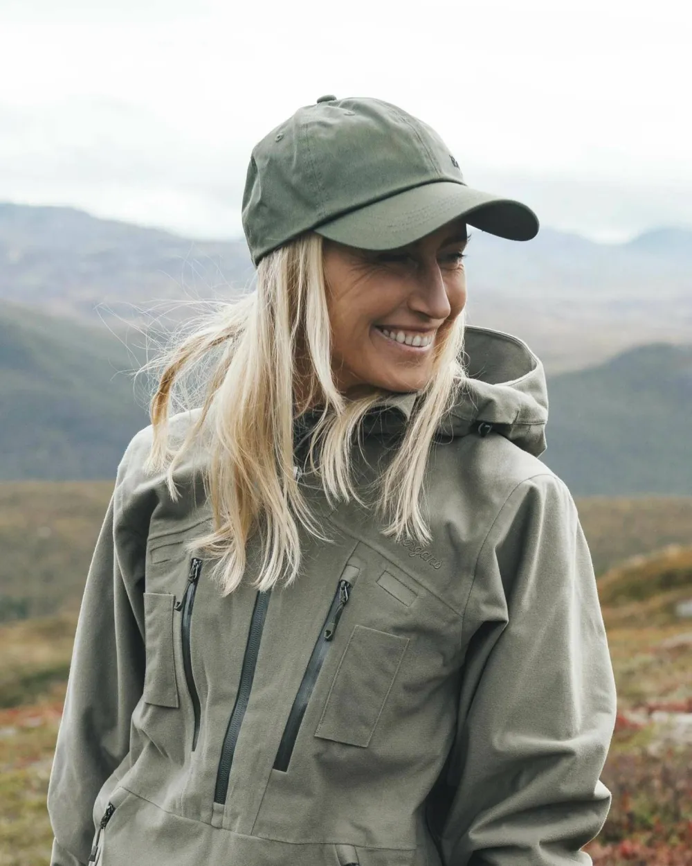 Bergans Hovet Strapback Cap Green Mud Clearance